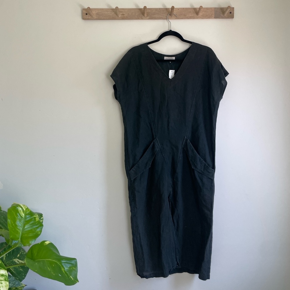 vintage linen tunic dress